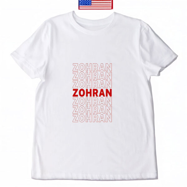 Bold Repeated Typography Election Tee, Zohran Mamdani NYC Mayor 2025 Shirt