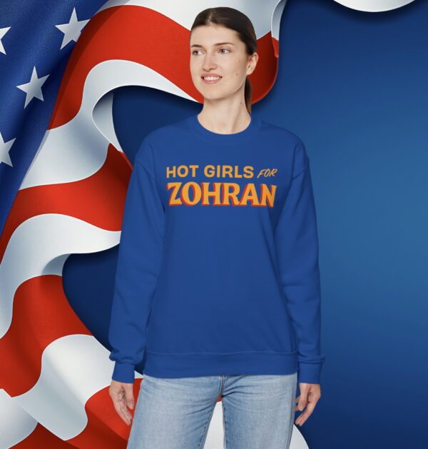 Hot Girls for Zohran Crewneck Sweatshirt