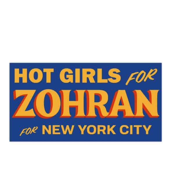 Hot Girls for Zohran For New York City Bumper Stickers