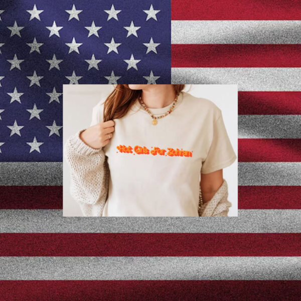 Hot-Girls-for-Zohran-Navy-T-Shirt-–-Campaign-Support-Tees