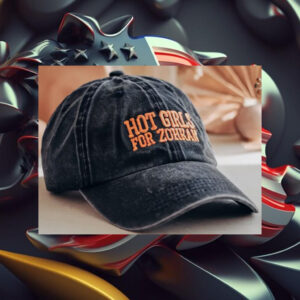 Hot-Girls-for-Zohran-Washed-Black-Denim-Hat-–-Embroidered-Campaign-Caps