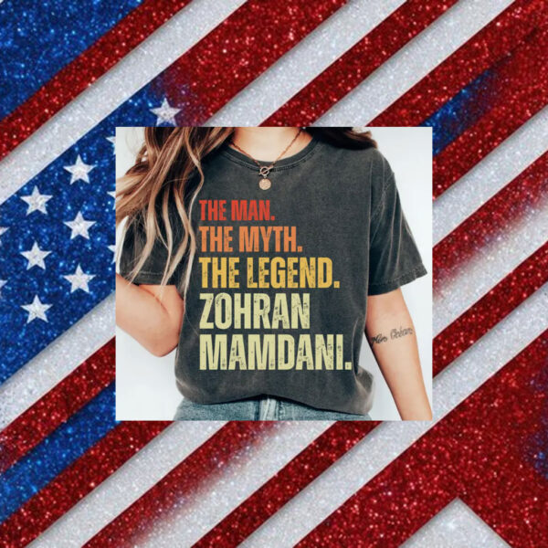 Mayor-Mamdani-2025-Shirt-–-The-Man,-The-Myth,-The-Legend-Campaign-Tee