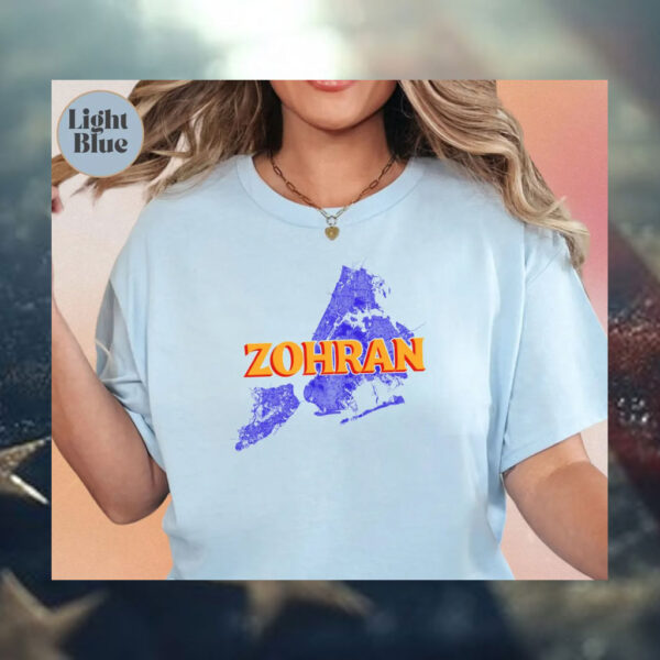 Official-Zohran-Mamdani-NYC-Mayor-Election-Map-T-Shirt-america