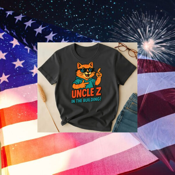Uncle-Z-in-the-Building-T-Shirt-–-Cool-Cat-Zohran-Mamdani-Tee-america