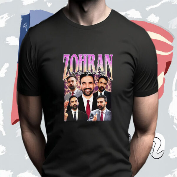 Vintage 90s Style Political Fan Tee-Zohran for New York City Shirt