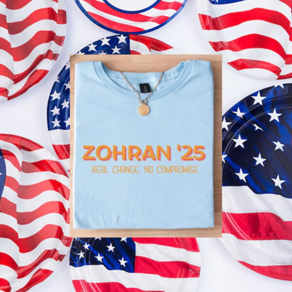 Zohran-'25-Campaign-Tee-–-Real-Change,-No-Compromise-american