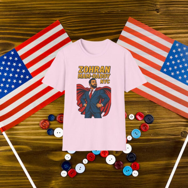 Zohran-Mam-DADDY-NYC-T-Shirt-–-Bold-Campaign-Superhero-Tees