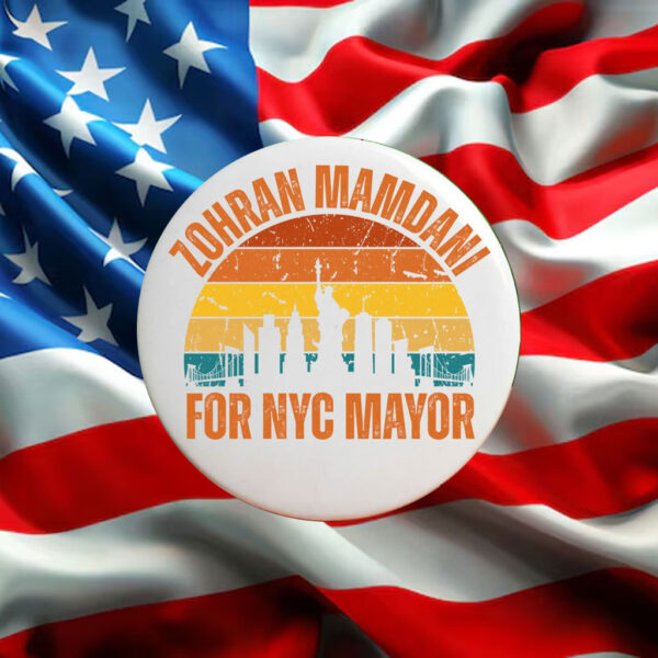 Zohran-Mamdani-For-NYC-Mayor-Button-–-Vintage-Campaign-Pin