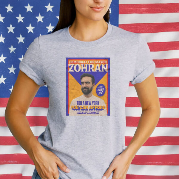 Zohran Mamdani for NYC Mayor T-Shirt – 90s Hip-Hop Style Bootleg Campaign Tee