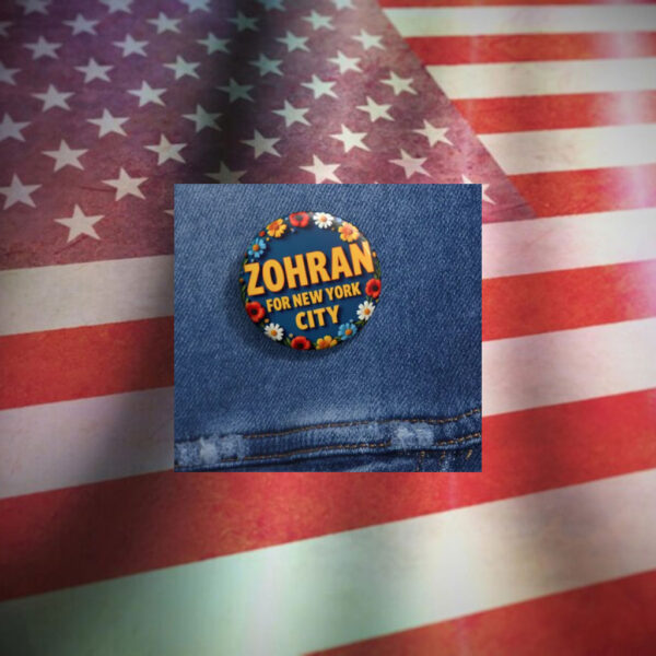 Zohran-Mamdani-for-New-York-City-Campaign-Button-–-Floral-Design-Pin