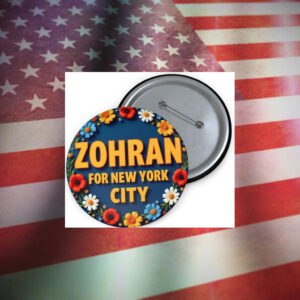 Zohran-Mamdani-for-New-York-City-Campaign-Button-–-Floral-Design-Pin-america