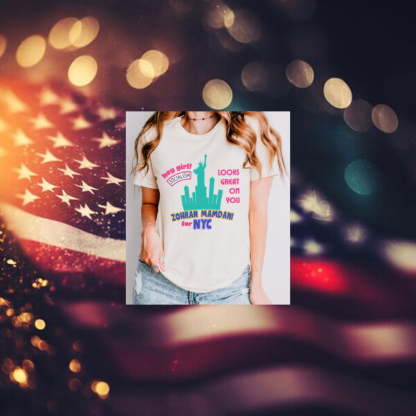 Zohran-for-NYC-Election-Lady-Liberty-Tee-–-Bold-Socialism-Support-Shirts