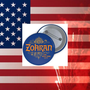 Zohran-for-New-York-City-Button-–-Floral-Heritage-Campaign-Pin