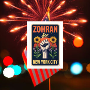 Zohran-for-New-York-City-Fist-&-Sunflower-Campaign-Sticker-–-Empowerment-Decals-america