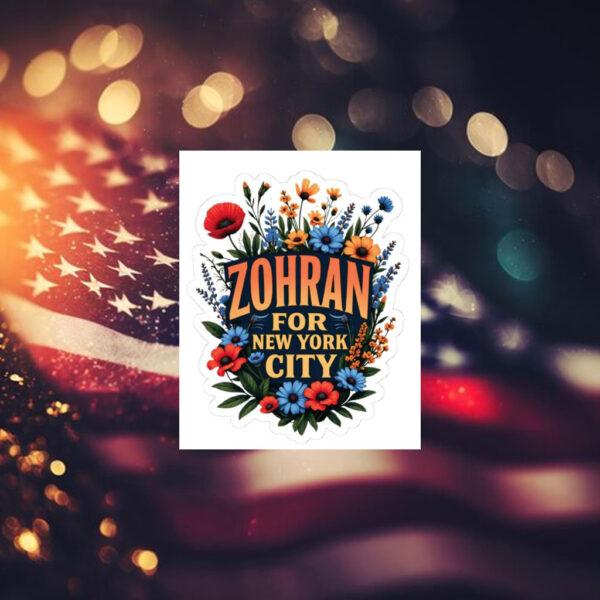 Zohran-for-New-York-City-Floral-Campaign-Sticker-–-Vibrant-Support-Decals-america