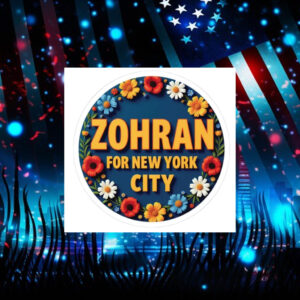 Zohran-for-New-York-City-Floral-Sticker-–-Campaign-Support-Decals-america
