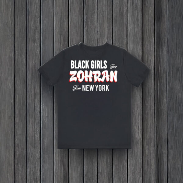 Black Girls for Zohran Tee – Retro Style Campaign Shirt - Image 4
