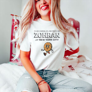 Funny-Political-Cartoon-Shirt-–-I'd-Like-a-Bacon,-Egg,-and-Cheese-and-Zohran-For-New-York-City-Tee-USA