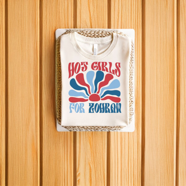 Hot-Girls-for-Zohran-Boho-Shirt-–-Retro-70s-Inspired-Political-Tees