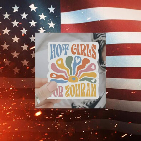 Hot-Girls-for-Zohran-–-Retro-Style-Campaign-Sticker
