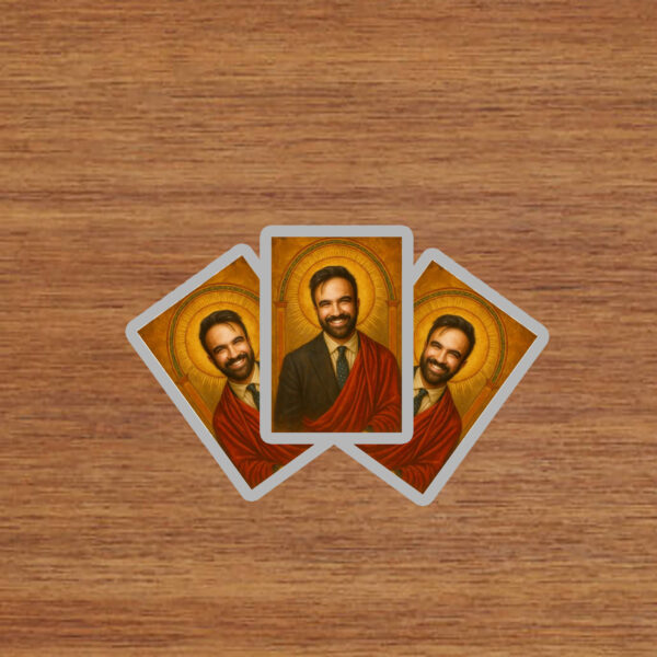 Saint-Zohran-Sticker-–-Inspirational-Political-Artwork-Decal-US
