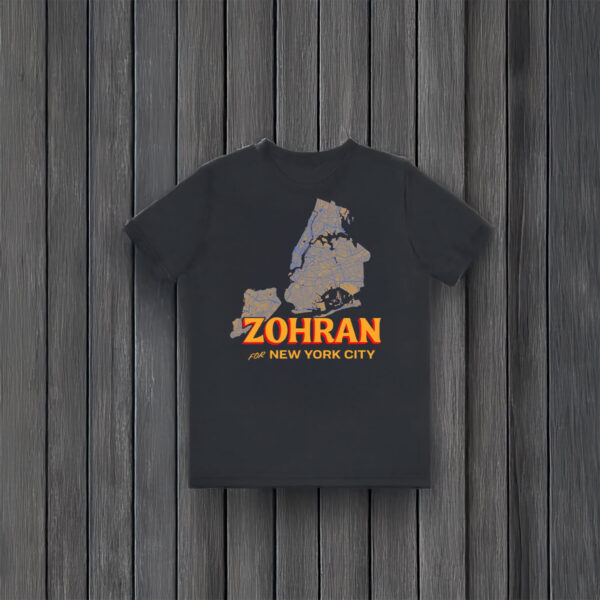 Vote-Zohran-Rank-Zohran-–-NYC-Map-Campaign-Shirt