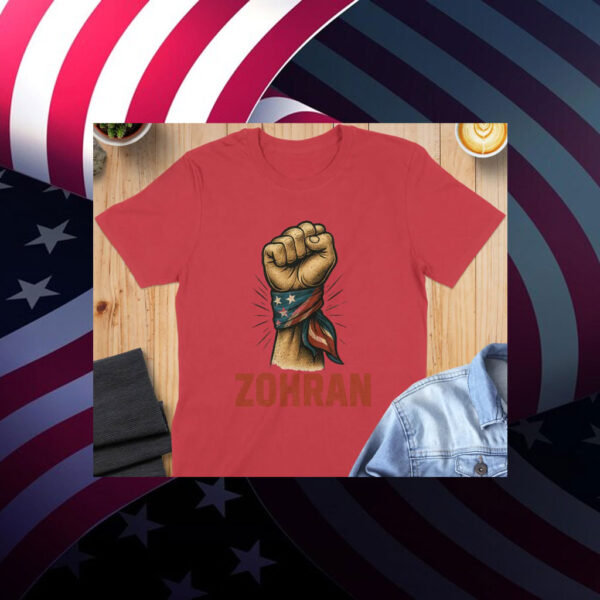Zohran-Mamdani-NYC-Mayor-Support-T-Shirt-–-Power-Fist-Design