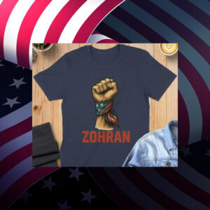 Zohran-Mamdani-NYC-Mayor-Support-T-Shirt-–-Power-Fist-Design-america