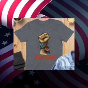 Zohran-Mamdani-NYC-Mayor-Support-T-Shirt-–-Power-Fist-Design-us