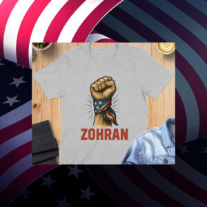 Zohran-Mamdani-NYC-Mayor-Support-T-Shirt-–-Power-Fist-Designs