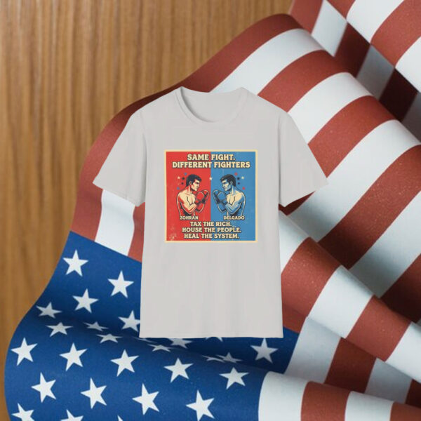 Zohran-Mamdani-vs.-Delgado-Shirt-–-Same-Fight-Different-Fighters-Political-Tees-America